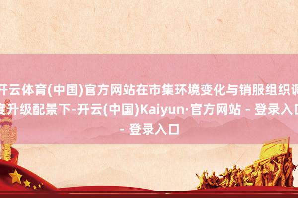开云体育(中国)官方网站在市集环境变化与销服组织调度升级配景下-开云(中国)Kaiyun·官方网站 - 登录入口