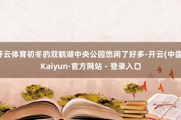 开云体育初冬的双鹤湖中央公园悠闲了好多-开云(中国)Kaiyun·官方网站 - 登录入口