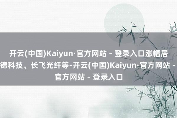 开云(中国)Kaiyun·官方网站 - 登录入口涨幅居前的有航锦科技、长飞光纤等-开云(中国)Kaiyun·官方网站 - 登录入口